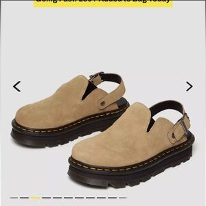 Dr Marten ZEBZAG mules Savannah Tan